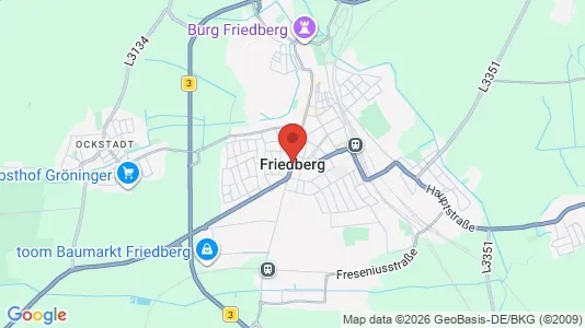 Shops for rent i Wetteraukreis - kort over placeringen