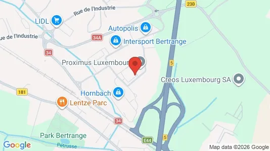 Bedrijfsruimtes te huur i Bertrange - Foto uit Google Street View