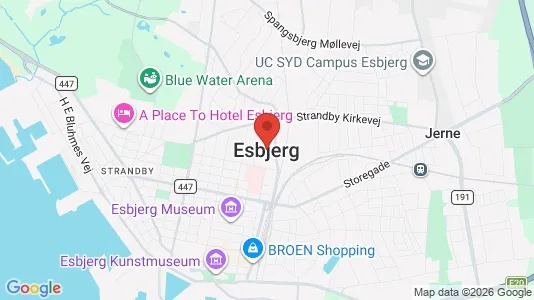 Kaupat Vuokrattavana i Esbjerg - Kuva Google Street Viewstä