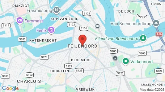 Restaurants zur Miete i Rotterdam Feijenoord – Foto von Google Street View