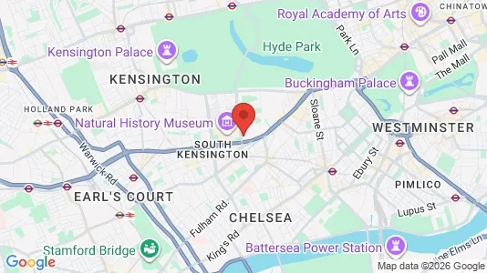 Sklepy Do wynajęcia i London SW7 - kort over placeringen