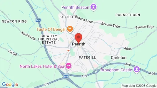 Bedrijfsruimtes te huur i Penrith - Cumbria - Foto uit Google Street View