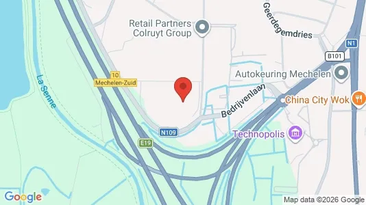 Varastot Vuokrattavana i Mechelen - Kuva Google Street Viewstä