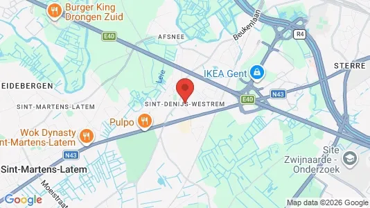 Ladenlokale zur Miete i Gent Sint-Denijs-Westrem - kort over placeringen