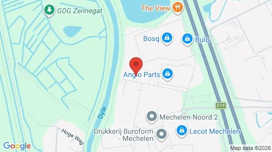 Office spaces for rent i Mechelen - kort over placeringen