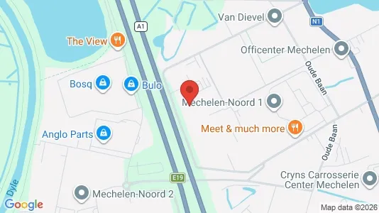 Büros zur Miete i Mechelen - kort over placeringen