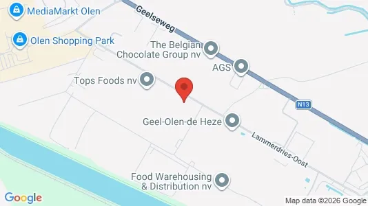 Office spaces for rent i Olen - kort over placeringen