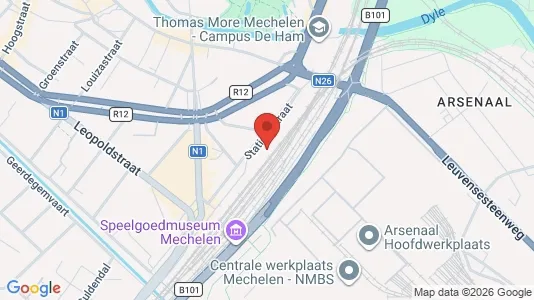 Office spaces for rent i Mechelen - Photo from Google Street View