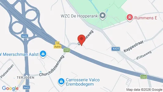 Kontorlokaler til leje i Aalst - Foto fra Google Street View