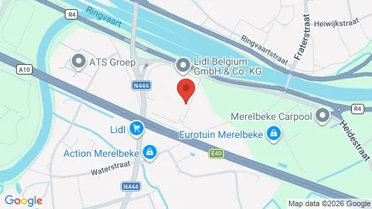 Kontorlokaler til leje i Merelbeke - Foto fra Google Street View