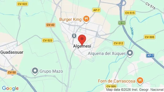 Liikekiinteistöt Vuokrattavana i Algemesí - Kuva Google Street Viewstä