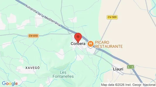 Liikekiinteistöt Myynnissä i Corbera - Kuva Google Street Viewstä