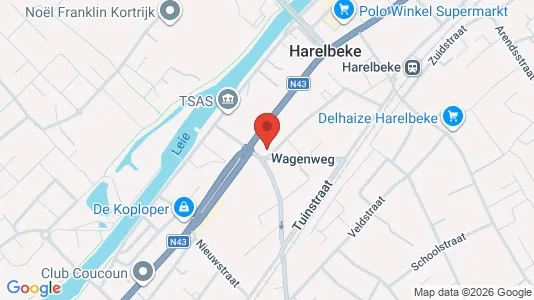 Nieruchomości komercyjne Na sprzedaż i Harelbeke - kort over placeringen