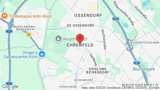 Varastot Vuokrattavana i Cologne Ehrenfeld - Kuva Google Street Viewstä