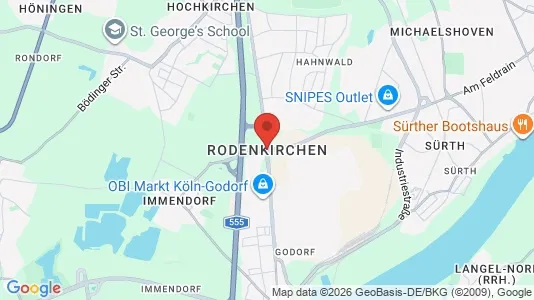Varastot Vuokrattavana i Cologne Rodenkirchen - Kuva Google Street Viewstä