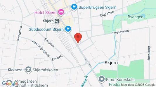 Office spaces for sale i Skjern - kort over placeringen