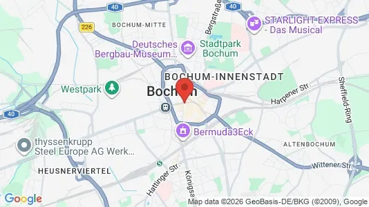 Kantorruimte te huur i Bochum - kort over placeringen