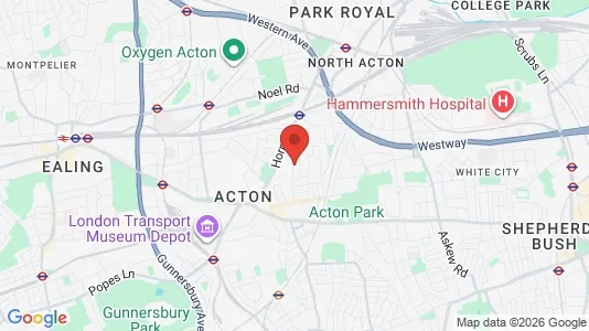 Shops for rent i London W3 - kort over placeringen