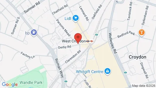 Nieruchomości komercyjne Na sprzedaż i Croydon - Surrey - kort over placeringen