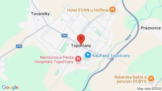 Lokaler til leie i Topoľčany – Bilde fra Google Street View