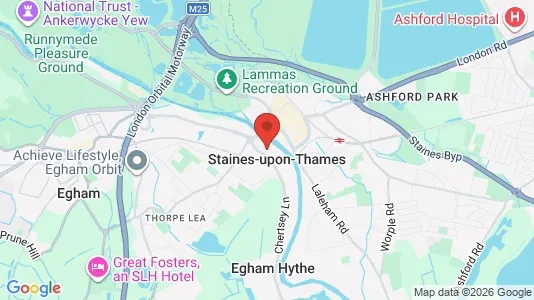Kontorslokaler för uthyrning i Staines-upon-Thames - Middlesex – Foto från Google Street View
