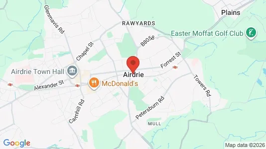 Lokaler til leje i Airdrie - Lanarkshire - Foto fra Google Street View