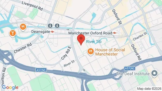 Gewerbeflächen zur Miete i Manchester - Lancashire - kort over placeringen