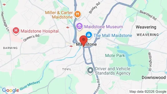 Lokaler til leje i Maidstone - Kent - Foto fra Google Street View