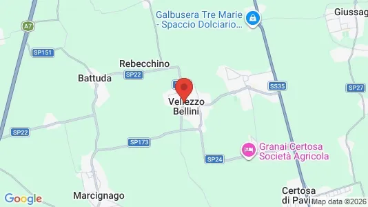 Commercial properties for sale i Vellezzo Bellini - kort over placeringen