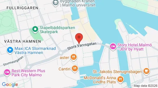 Kontorlokaler til leje i Malmø Centrum - Foto fra Google Street View