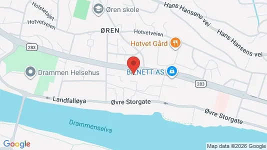 Toimistotilat Vuokrattavana i Drammen - Kuva Google Street Viewstä