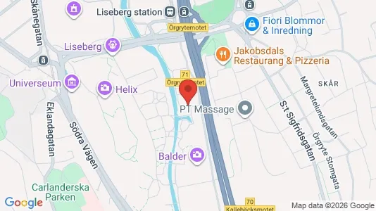 Büros zur Miete i Majorna-Linné - kort over placeringen