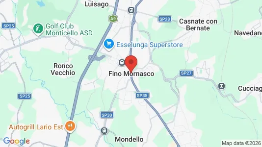 Winkels te huur i Fino Mornasco - Foto uit Google Street View
