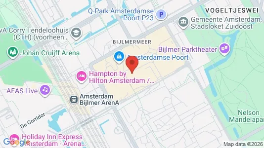 Office spaces for rent i Amsterdam-Zuidoost - kort over placeringen