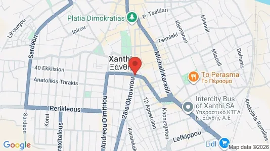 Liikekiinteistöt Vuokrattavana i Avdira - Kuva Google Street Viewstä