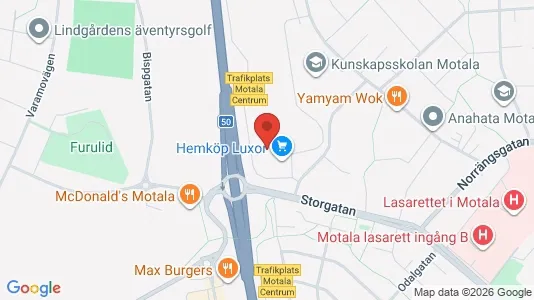 Lokaler til leje i Motala - Foto fra Google Street View