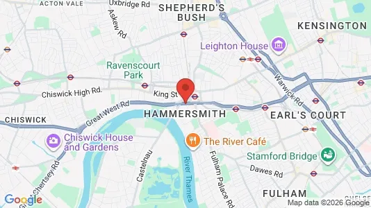 Büros zur Miete i London W6 – Foto von Google Street View