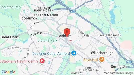 Lokaler til leje i Ashford - Kent - Foto fra Google Street View