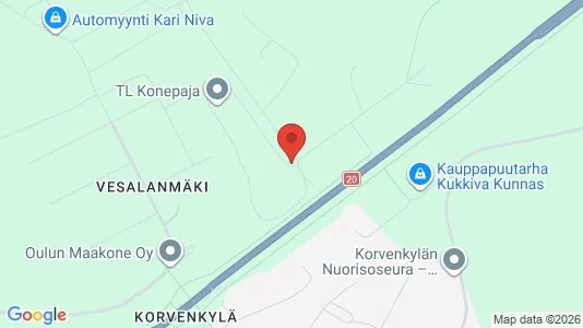 Verkstedhaller til leie i Oulu – Bilde fra Google Street View
