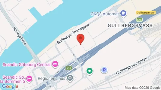 Kontorer til leie i Göteborg Sentrum - kort over placeringen
