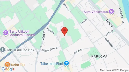 Office spaces for rent i Tartu - kort over placeringen