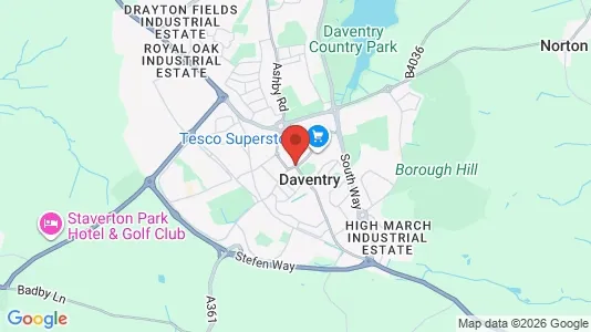 Kantorruimte te huur i Daventry - Northamptonshire - Foto uit Google Street View