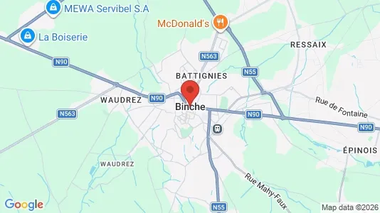 Kontorer til leie i Binche – Bilde fra Google Street View