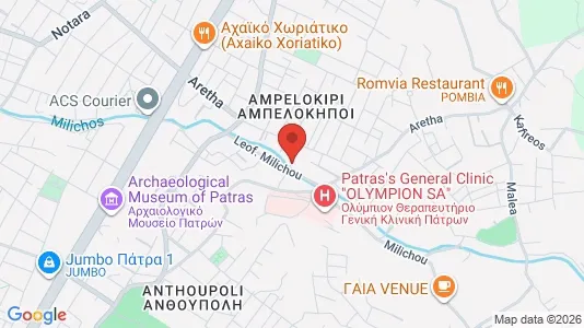 Toimistotilat Vuokrattavana i Patras - kort over placeringen