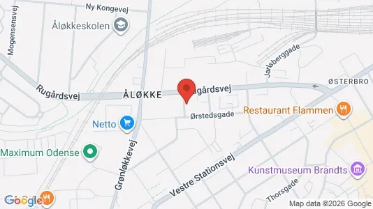 Büros zur Miete i Odense C – Foto von Google Street View
