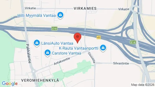 Gewerbeflächen zur Miete i Vantaa – Foto von Google Street View