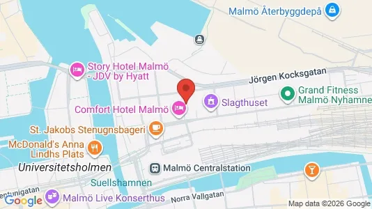 Kontorlokaler til leje i Malmø Centrum - Foto fra Google Street View