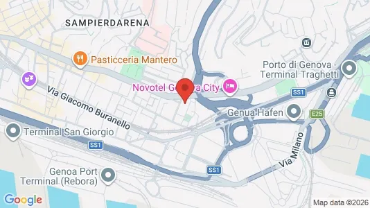 Commercial properties for sale i Genova - kort over placeringen