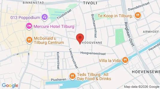Office spaces for rent i Tilburg - kort over placeringen