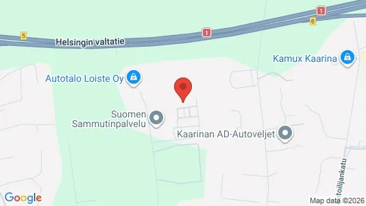 Varastot Vuokrattavana i Kaarina - Kuva Google Street Viewstä
